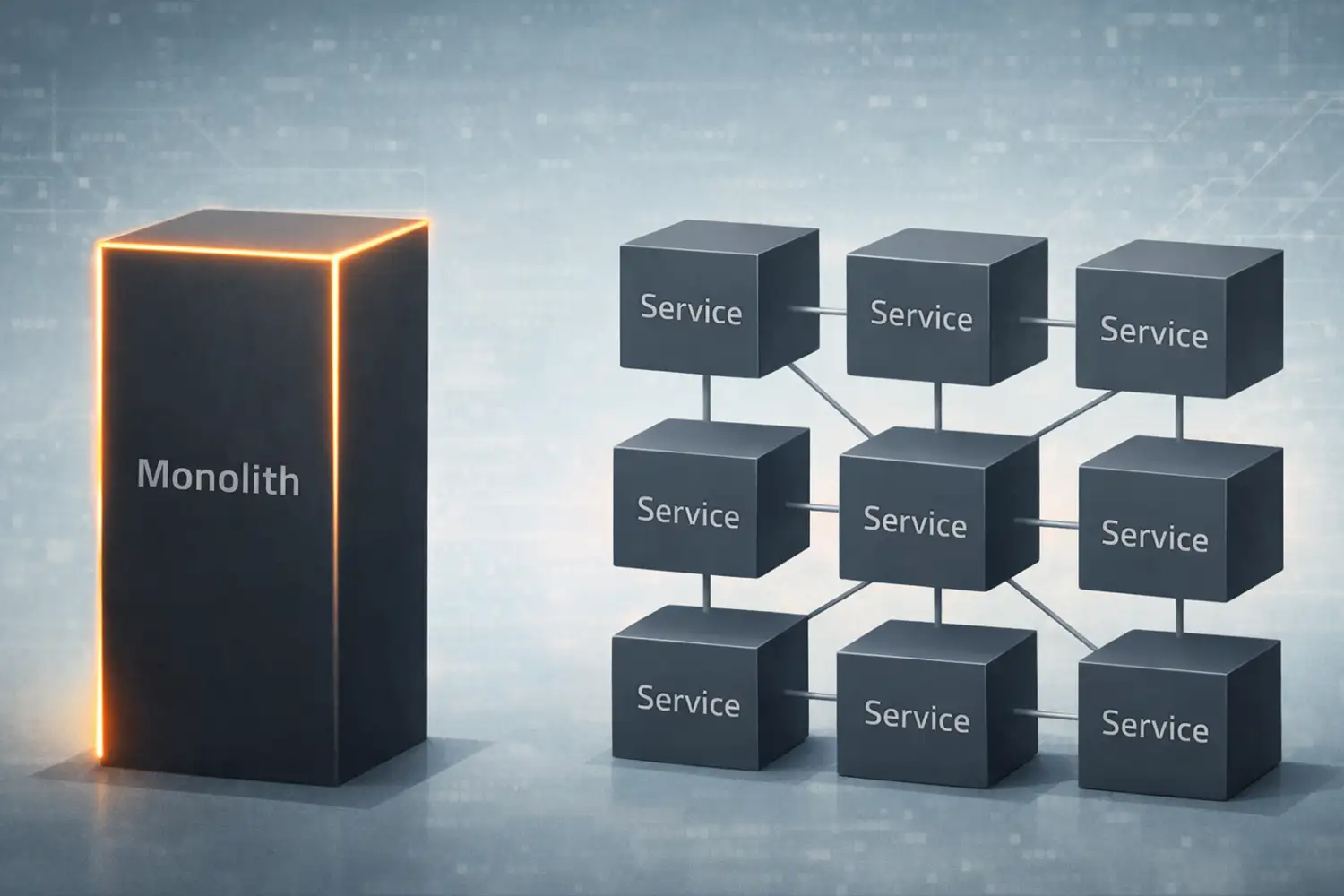 monolith versus microservices